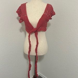 Free people crochet beach top